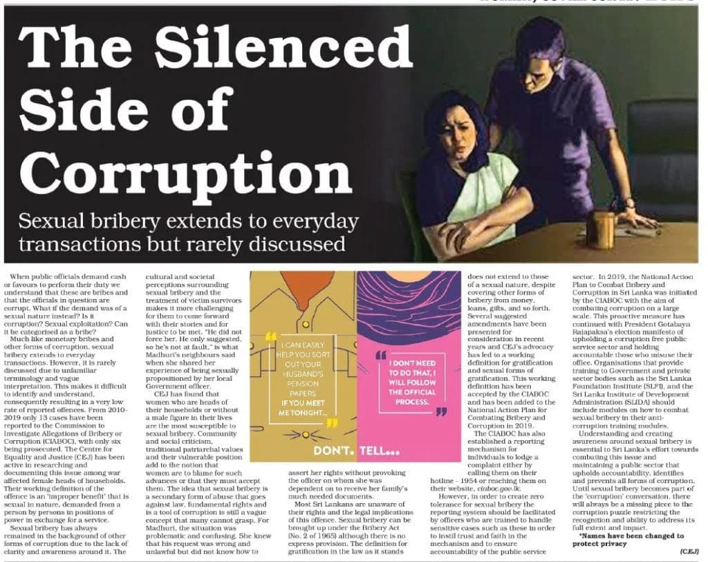 The Silenced Side of Corruption