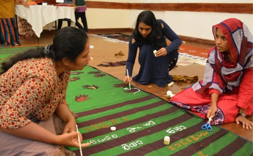 Saree painting workshop