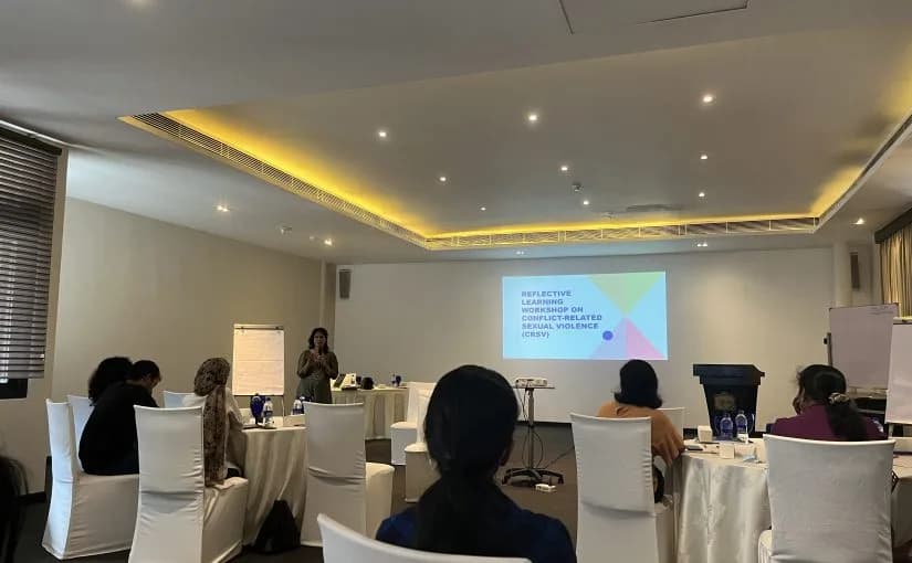 Two peer learning and skill-building training sessions for the consortium covering Conflict-related Sexual Violence (CRSV) and Transitional Justice and reparations for victim-survivors of CRSV