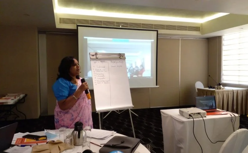 Capacity building workshop with the staff at Office for Reparations