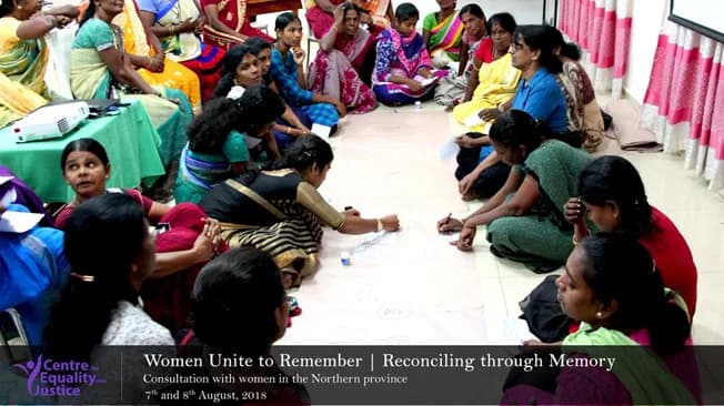 Women Unite to Remember: Community Women Forums on Memory Reconciliation